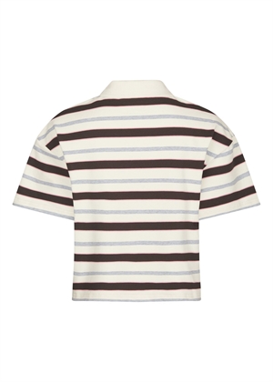Vennera triple stripe polo tee Grey Neo Noir 